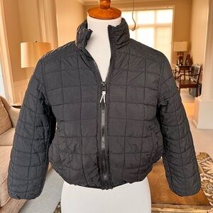 Zara Kids Black Puffer Jacket - Size 9 - Cozy Quilted Winter Coat